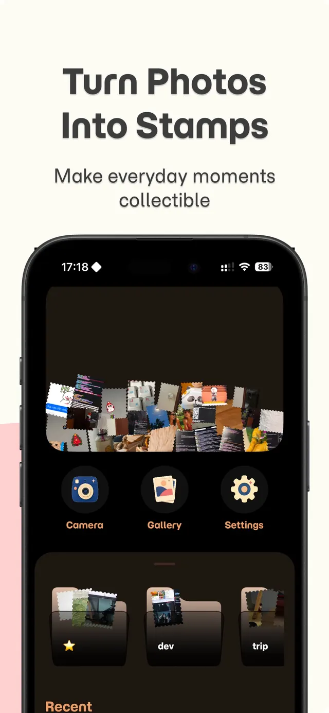 Stampify collections grid