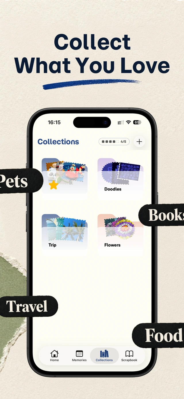 Stampify memories calendar view